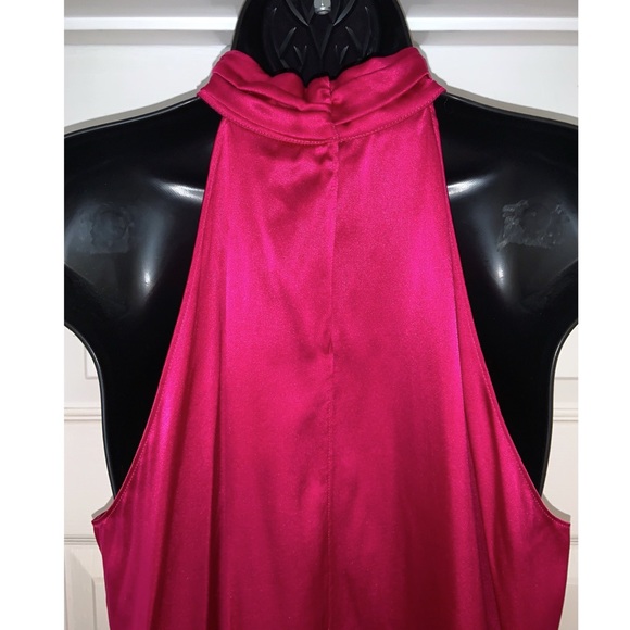 Generation Love Jordyn Stretch-Silk Choker Top in Magenta –– NWT - Picture 11 of 16